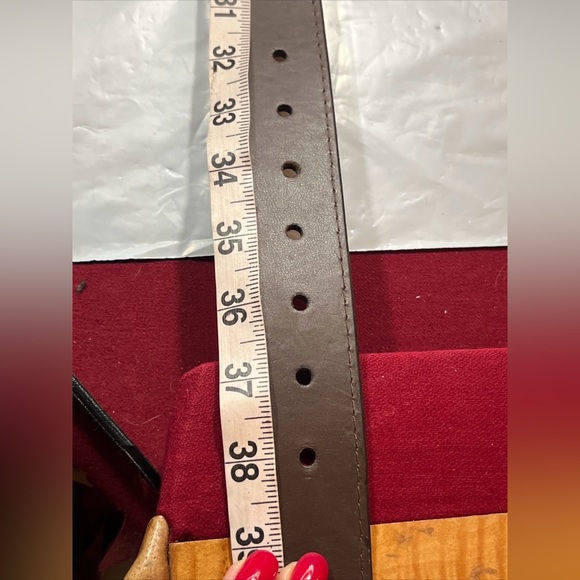 REALTREE Brown leather CAMOUFLAGE BELT Silver Buckle 95001K/200,  MENS 34-34 MED - Picture 10 of 16